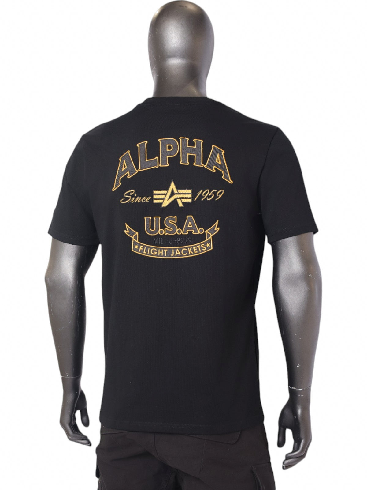 Alpha Industries T-Shirt Ai Multi Back Print Black